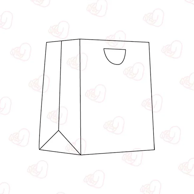 Paper Bag With D Cut