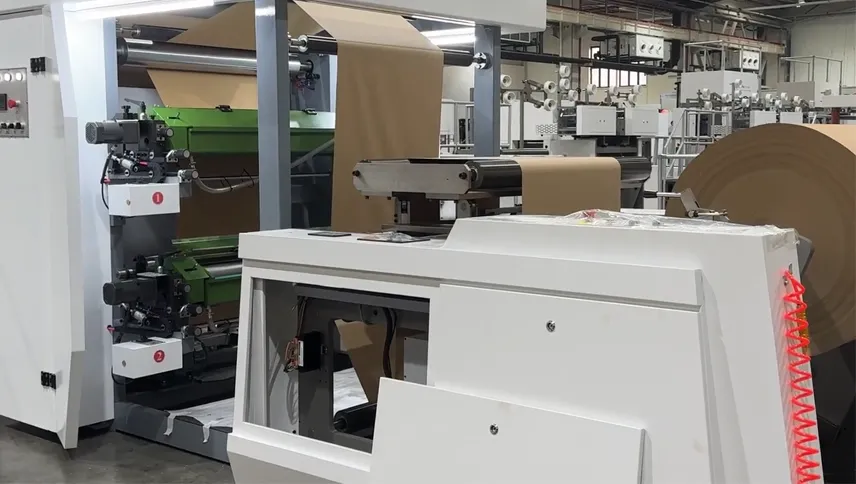 OUNUO Paper Bag Machine with Mouth Patching